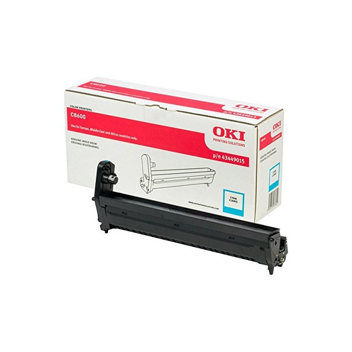 Unidad de Tambor Original Cyan OKI 43449015 para C8600 C8800
