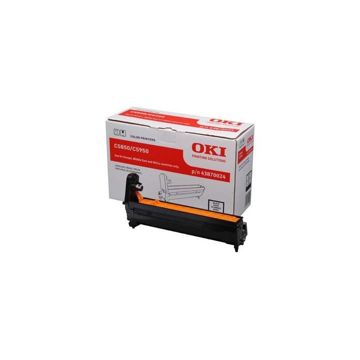 DESCATALOGADO - Unidad de Tambor Original Negro OKI 43870024 para 5850