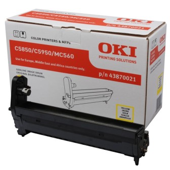 DESCATALOGADO - Unidad de Tambor Original Amarillo OKI 43870021 para C5850