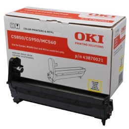 DESCATALOGADO - Unidad de Tambor Original Amarillo OKI 43870021 para C5850