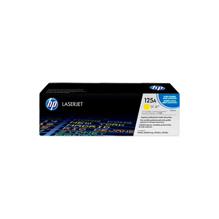 Toner Original HP CB542A (125A) Amarillo para CP1215N