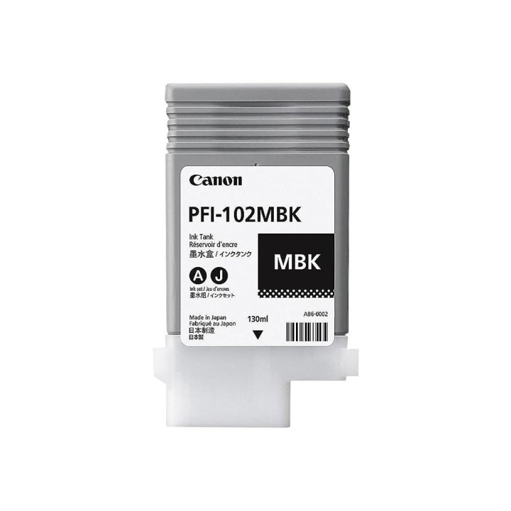 Tinta Original CANON PFI102MBK 0894B001 Negro Mate (130 ml)