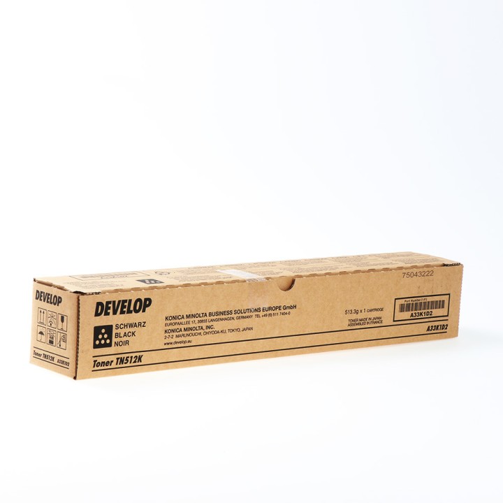Toner Original DEVELOP TN512K A33K1D2 Negro para Ineo +454 +554 (29k)