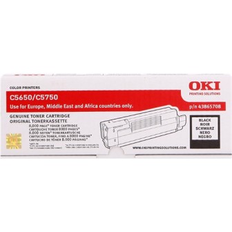Toner Original OKI 43865708 Negro para C5650 C5750 (8k)