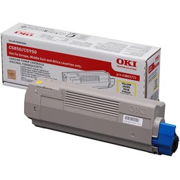 DESCATALOGADO - Toner Original OKI 43865721 Amarillo para C5850 C5950