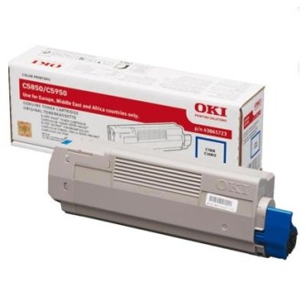 DESCATALOGADO - Toner Original OKI 43865723 Cyan para C5850 C5950