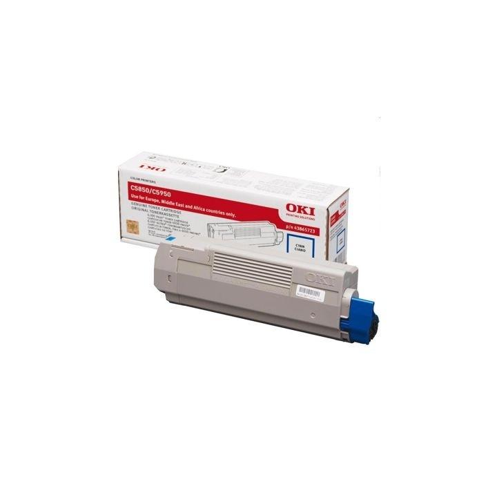 DESCATALOGADO - Toner Original OKI 43865723 Cyan para C5850 C5950