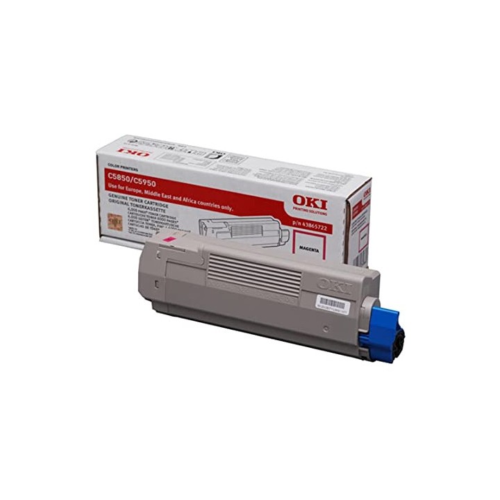 DESCATALOGADO - Toner Original OKI 43865722 Magenta para C5850 C5950
