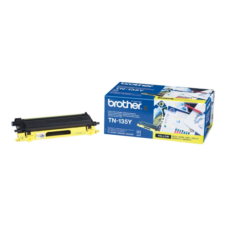 Toner Original BROTHER TN135Y Amarillo para HL-4040CN (4k)