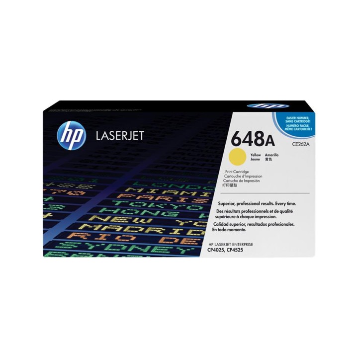 Toner Original HP CE262A (648A) Amarillo para Color Laserjet CP4520