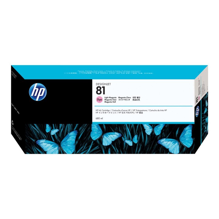 DESCATALOGADO - Tinta Original HP 81 C4935A Magenta Claro para Designjet 5500 (680 ml)