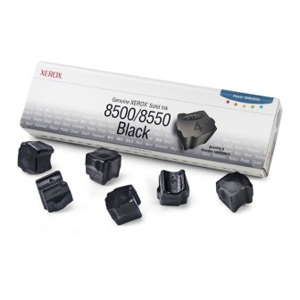 Tinta Sólida Original XEROX 108R00672 Negro para Phaser 8500 8550 (Pack 6 Uds)