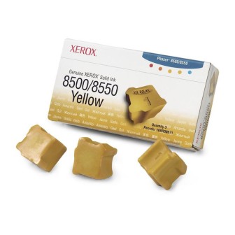 Tinta Sólida Original XEROX 108R00671 Amarillo para Phaser 8500 8550 (Pack 3 Uds)