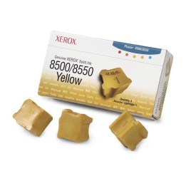 Tinta Sólida Original XEROX 108R00671 Amarillo para Phaser 8500 8550 (Pack 3 Uds)