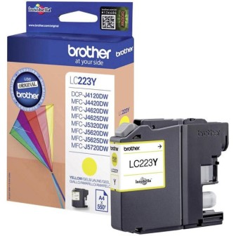 Tinta Original BROTHER LC223Y Amarillo
