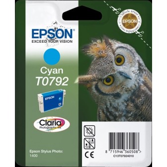 DESCATALOGADO - Tinta Original EPSON T0792 C13T07924010 Cyan