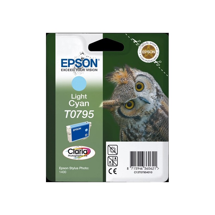 DESCATALOGADO - Tinta Original EPSON T0795 C13T07954010 Cyan Claro