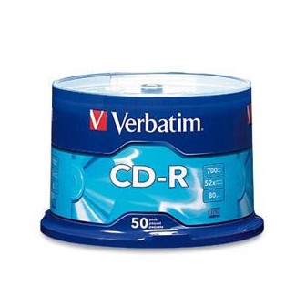 CD-R VERBATIM 700MB 52X Spindle 50