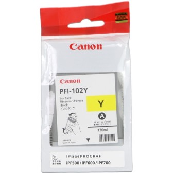 Tinta Original CANON PFI102Y 0898B001 Amarillo (130 ml)