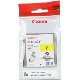Tinta Original CANON PFI102Y 0898B001 Amarillo (130 ml)