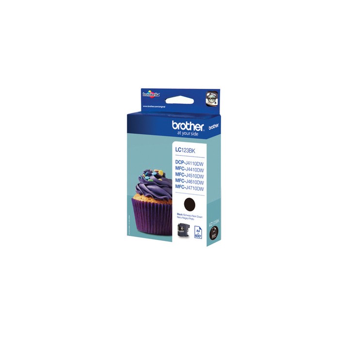 Tinta Original BROTHER LC123BK Negro