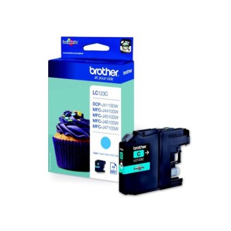Tinta Original BROTHER LC123C Cyan