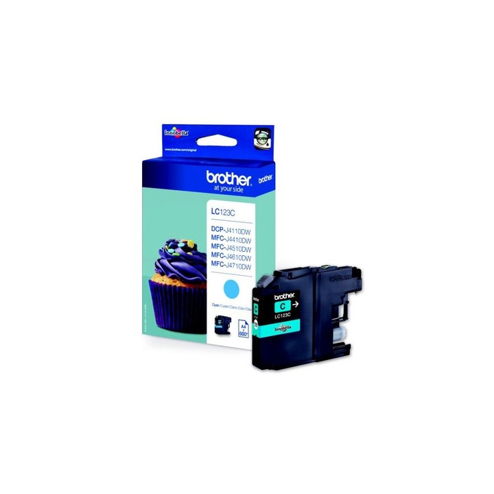 Tinta Original BROTHER LC123C Cyan