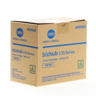 DESCATALOGADO - Toner Original KONICA MINOLTA TNP22Y A0X5252 Amarillo para Bizhub C35 (6k)