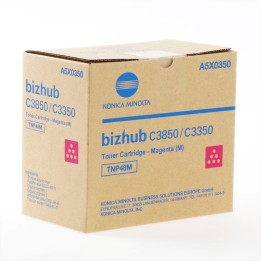 Toner Original KONICA MINOLTA TNP48M A5X0350 Magenta para Bizhub C3350 C3850 (10k)