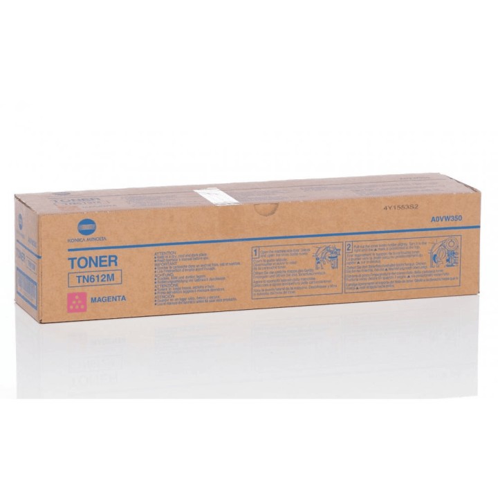 DESCATALOGADO - Toner Original KONICA MINOLTA TN612M A0VW350 Magenta para Bizhub Pro C5501 C6501 (25k)