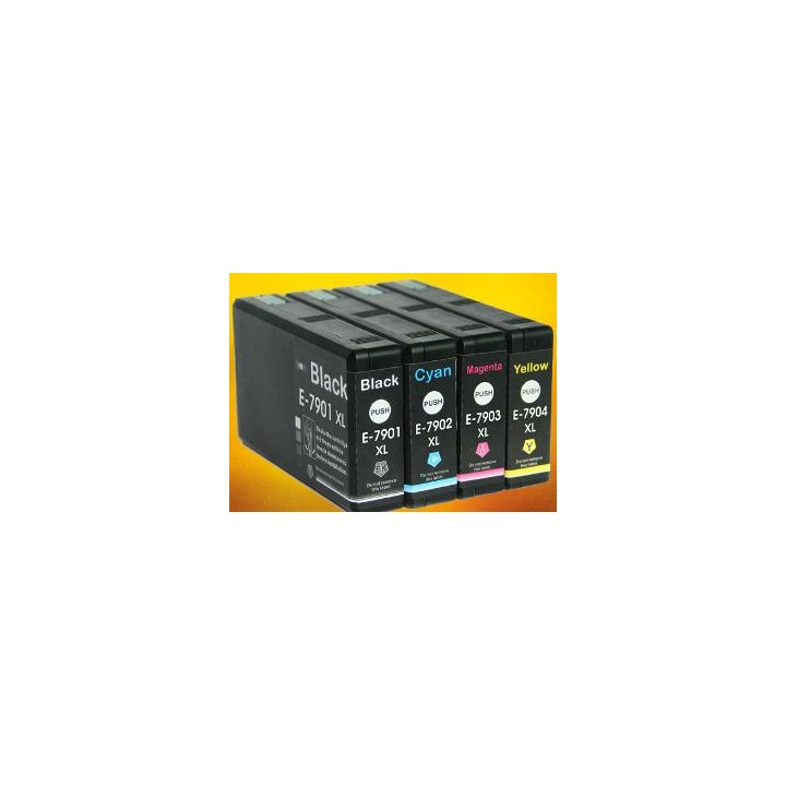 Tinta Compatible EPSON 79XL T7901 T7911 C13T79014010 C13T79114010 Negro