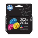 Tinta Original HP 302XL 304XL B7RT8AE F6U67AE N9K07AE Tricolor (0. 3k)