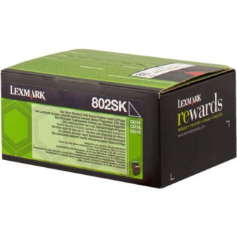Toner Original LEXMARK 802SK 80C2SK0 Negro para CX410DE (2. 5k)