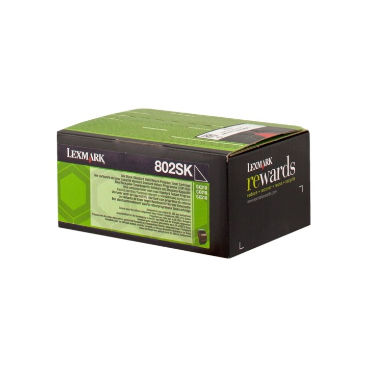 Toner Original LEXMARK 802SK 80C2SK0 Negro para CX410DE (2. 5k)