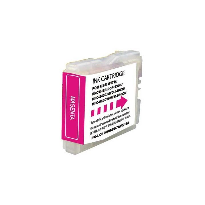 Tinta Compatible BROTHER LC1000XLM LC970XLM Magenta