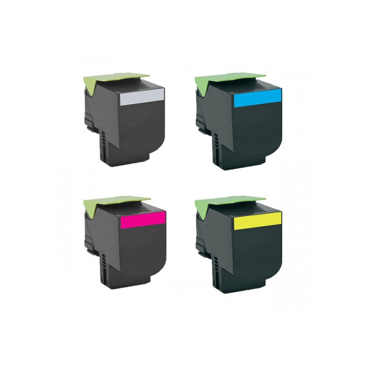 Toner Compatible LEXMARK 80C2HK0 802HK Negro para CX410 CX510
