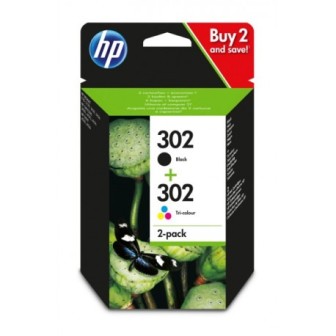 Tinta Original HP 302 X4D37AE Multipack Negro + Color