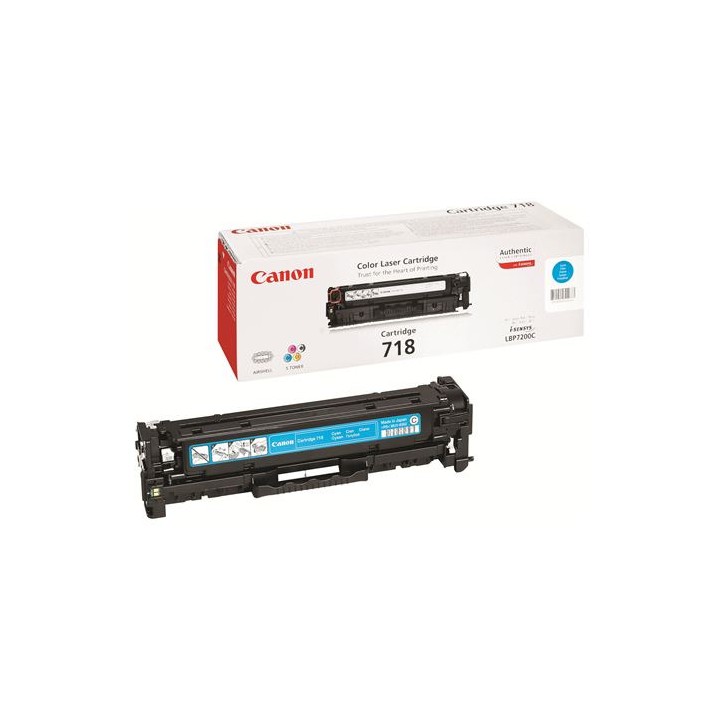 Toner Original CANON CRG718C 2661B002AA Cyan (2. 9k)