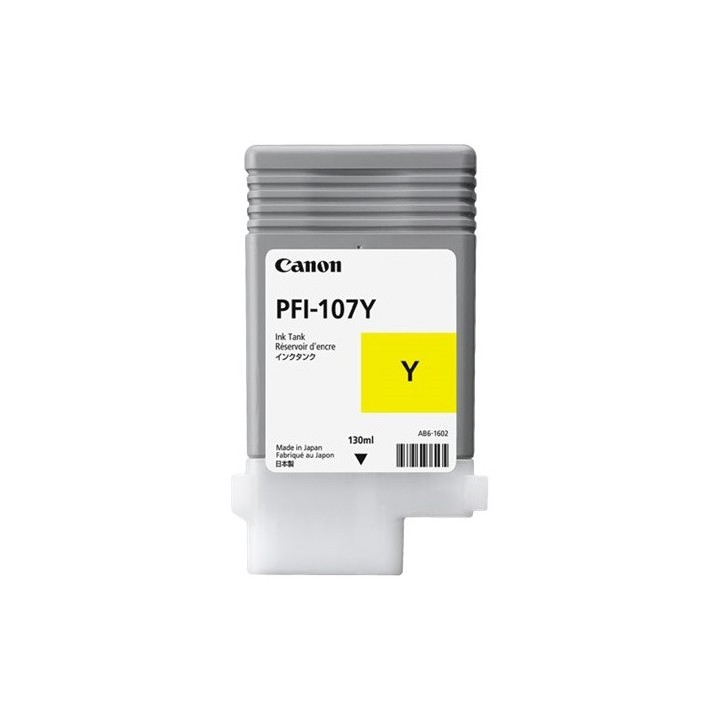 Tinta Original CANON PFI107Y 6708B001 Amarillo (130 ml)