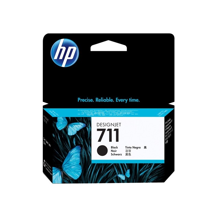 Tinta Original HP 711 CZ129A Negro para Designjet T120 (38 ml)