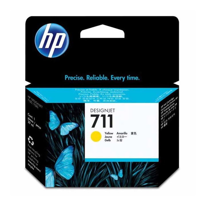 Tinta Original HP 711 CZ132A Amarillo para Designjet T120 (29 ml)
