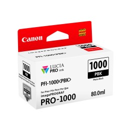 Tinta Original CANON PFI1000PBK 0546C001 Negro Foto (80 ml)