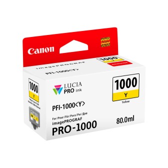 Tinta Original CANON PFI1000Y 0549C001 Amarillo (80 ml)