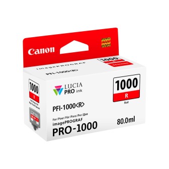 Tinta Original CANON PFI1000R 0554C001 Rojo (80 ml)