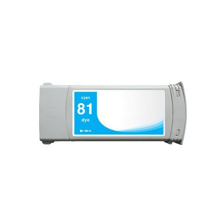 Tinta Compatible HP 81 C4931A Cyan