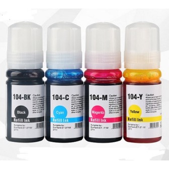 Botella de Tinta Compatible Universal EPSON 102 103 104 106 Amarillo (70 ml)