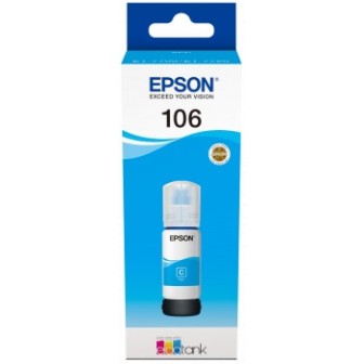 Botella de Tinta Original EPSON 106 C13T00R240 Cyan