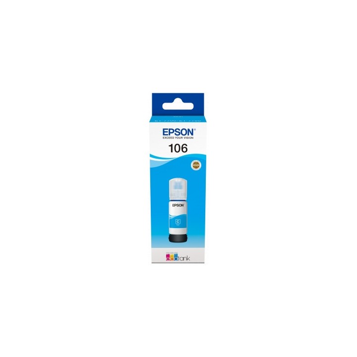 Botella de Tinta Original EPSON 106 C13T00R240 Cyan