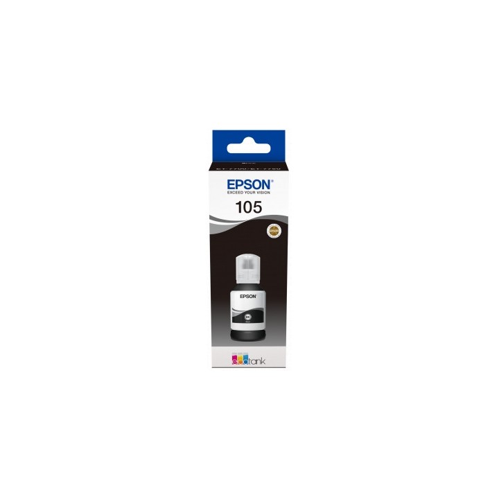 Botella de Tinta Pigmentada Original EPSON 105 C13T00Q140 Negro