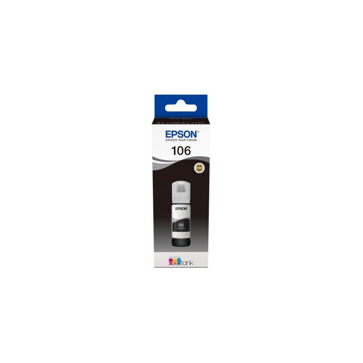 Botella de Tinta Original EPSON 106 C13T00R140 Negro Foto